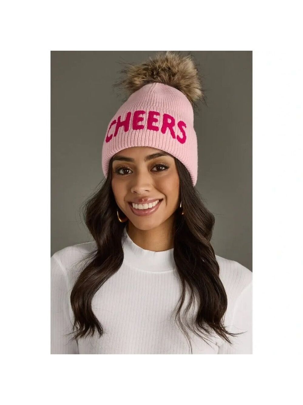 ($20) "Cheers" Hat - Pink